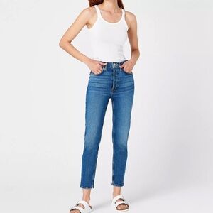 Re/Done Straight Legs Classic Blue Women's Jeans Size 27
